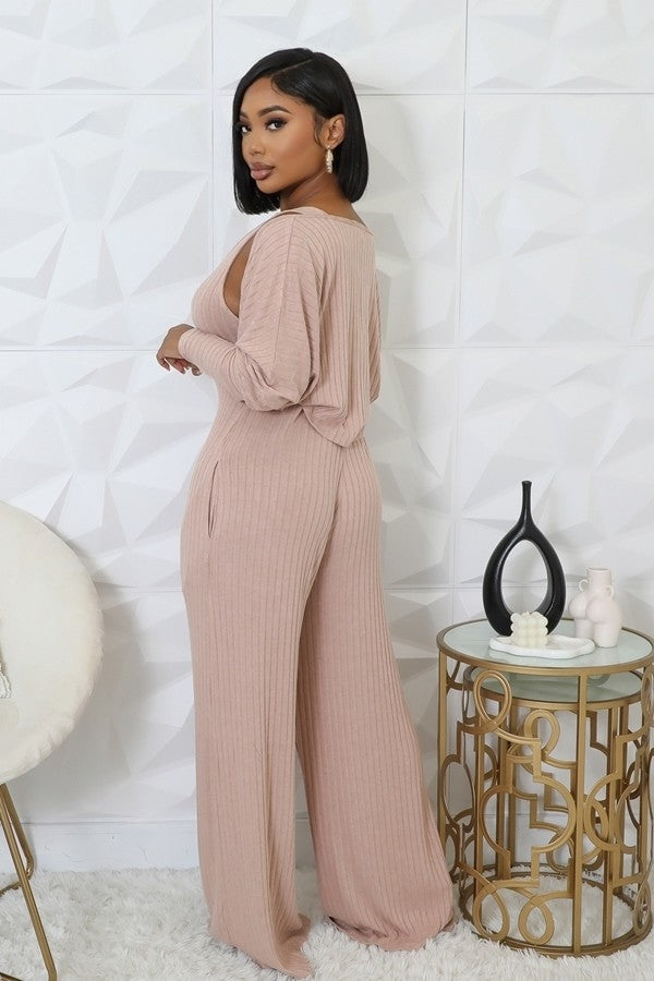 Knit Rib Sleeveless Jumper w/top