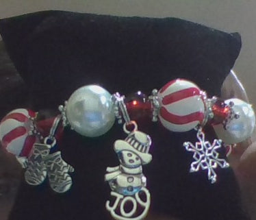 Merry Christmas Charm Bracelet Set