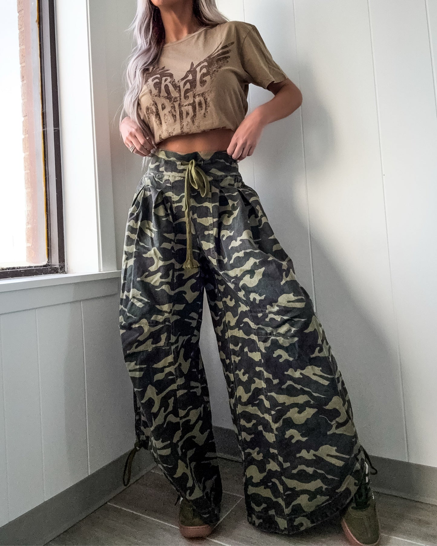 Camo Ruched Pants