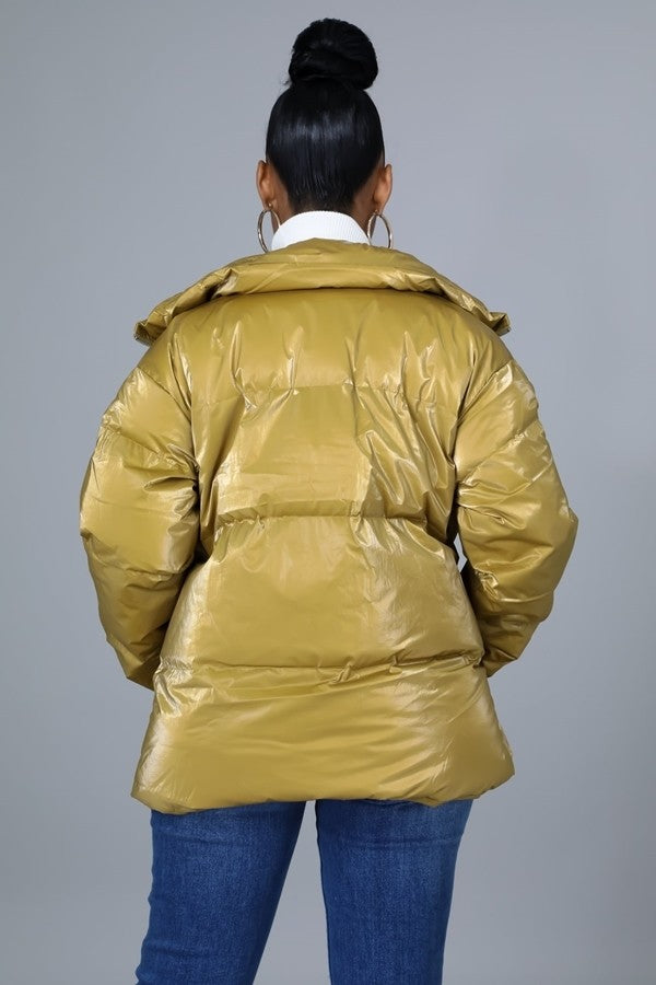 Gold Bomber Jacket