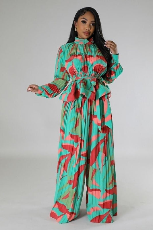 Glam Pleated 2pc Set