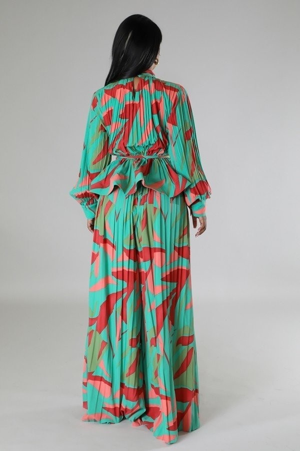 Glam Pleated 2pc Set