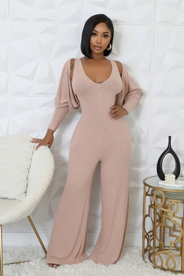 Knit Rib Sleeveless Jumper w/top