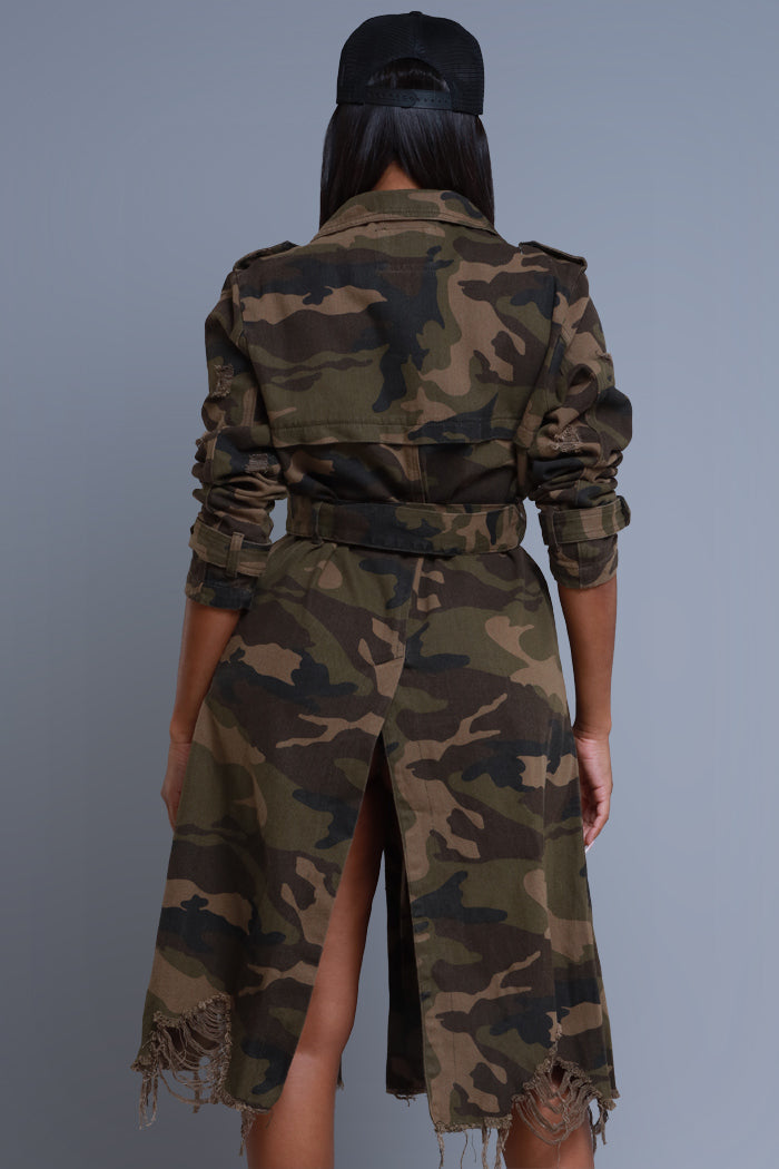 Camo Trench Jacket
