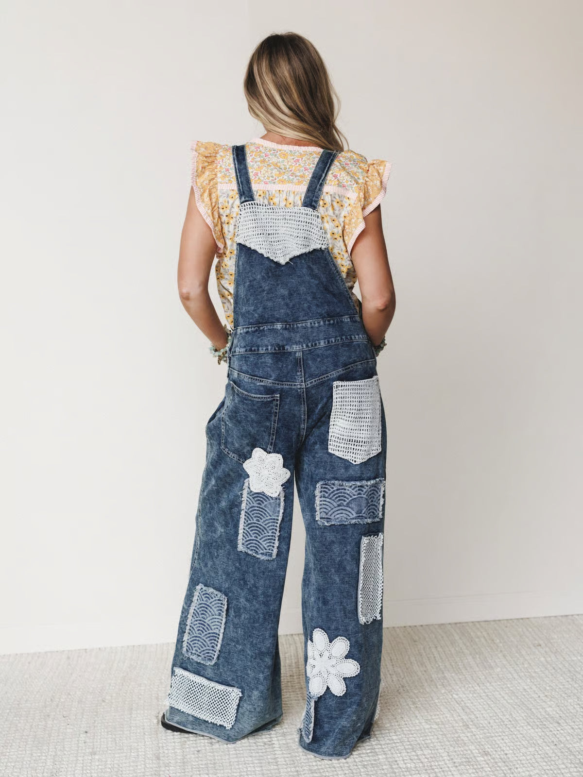 Denim Crochet Overall